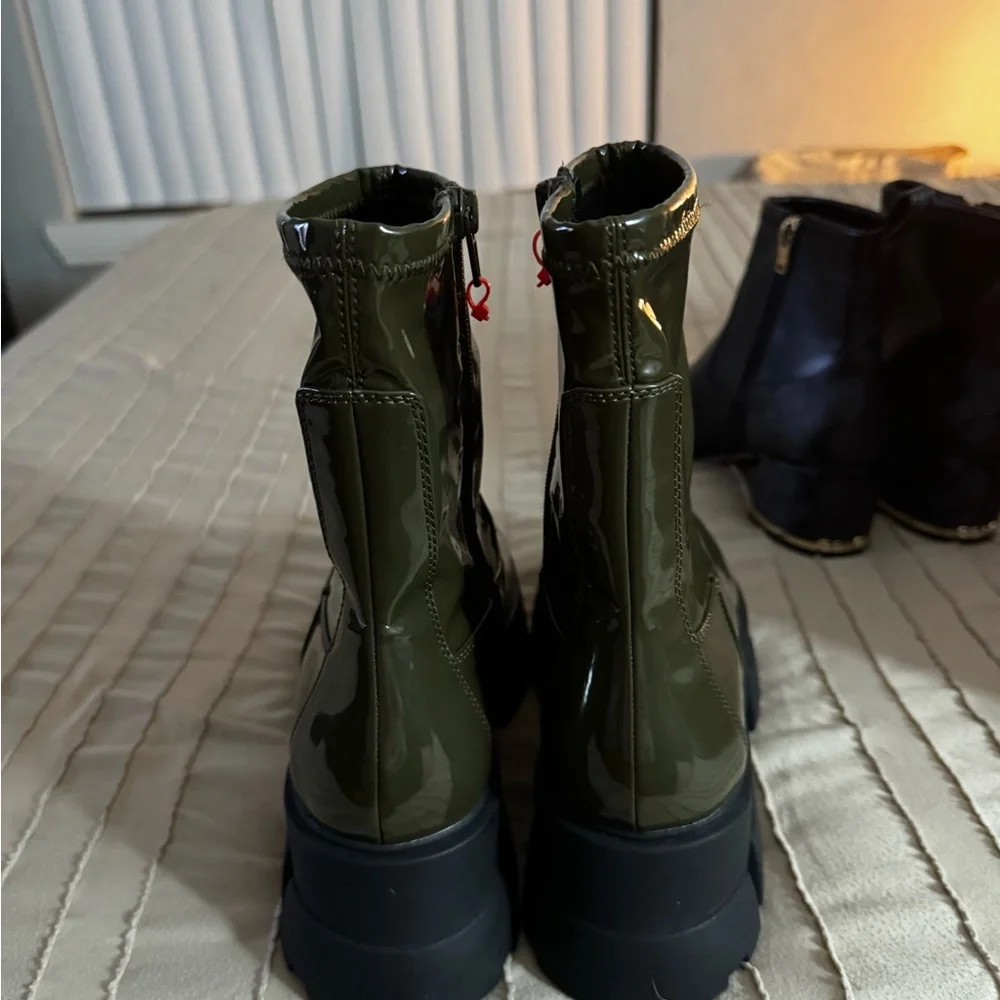 Aldo Olive Green Combat Boots - Picture 4 of 4
